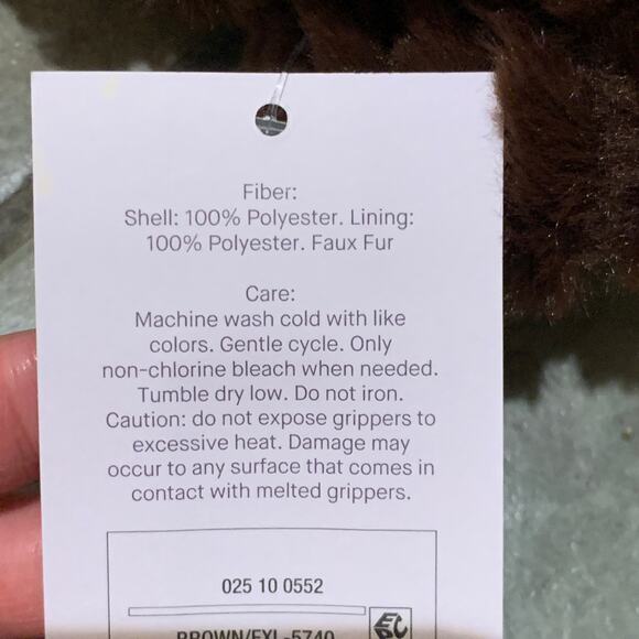 Women’s Faur Fux Slipper Socks with Grippers 2 pcs for $10 - Picture 7 of 9